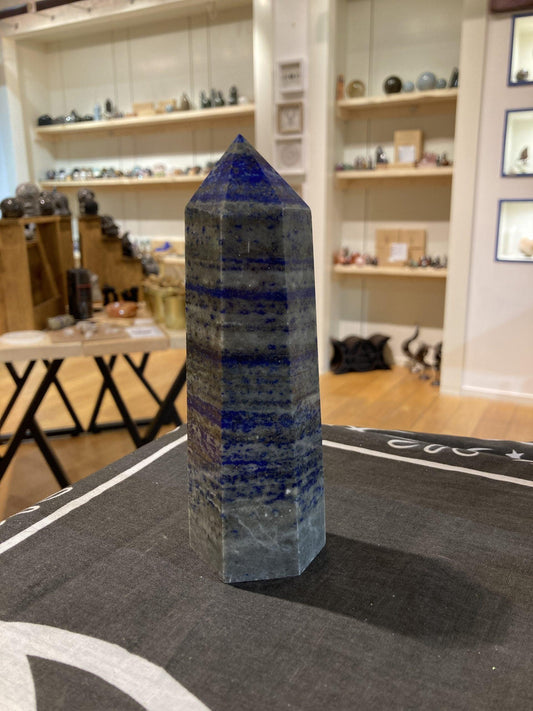 Lapis Lazuli Tower (520g) - Crystals By Astraea