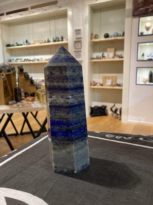 Lapis Lazuli Tower (760g) - Crystals By Astraea