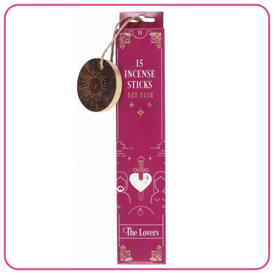 The Lovers Red Rose Incense Sticks - Crystals By Astraea