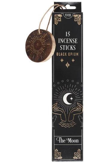 The Moon Black Opium Tarot Incense Sticks.  - Crystals By Astraea